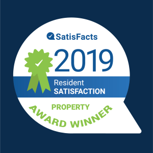 Graphic of 2019 Resident Satisfaction Property Award Winner. 